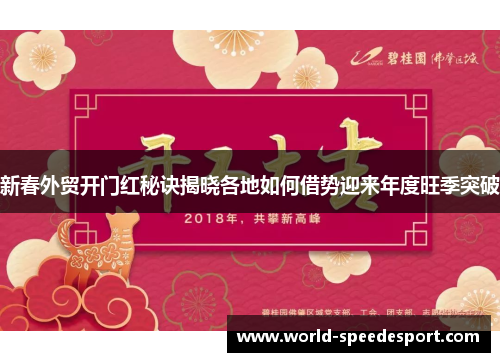 新春外贸开门红秘诀揭晓各地如何借势迎来年度旺季突破